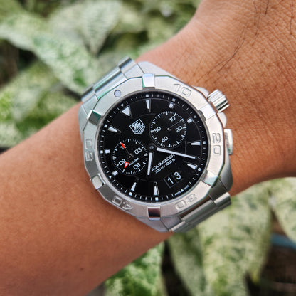 Tag Heuer Aquaracer Alarm Black Dial 41mm