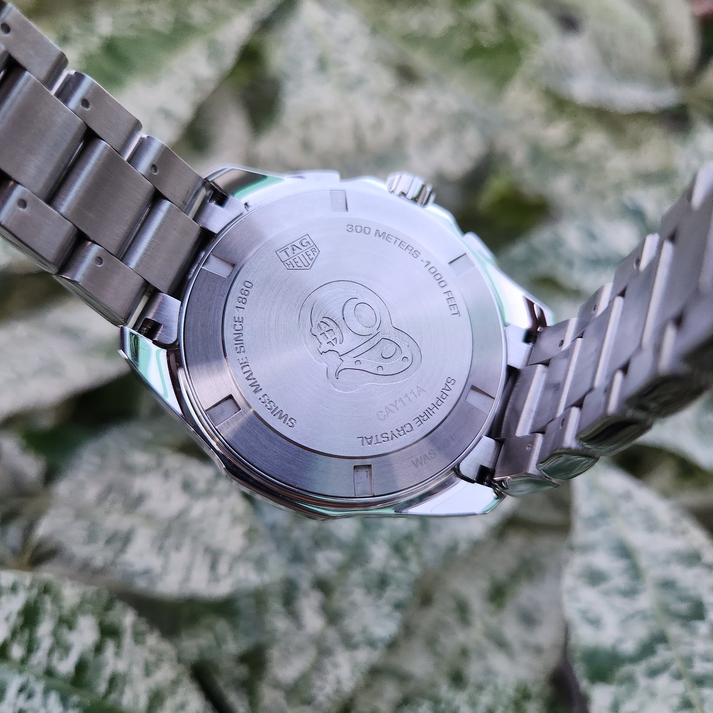 Tag Heuer Aquaracer Chronograph Steel Alu Bezel in Black Dial 43mm