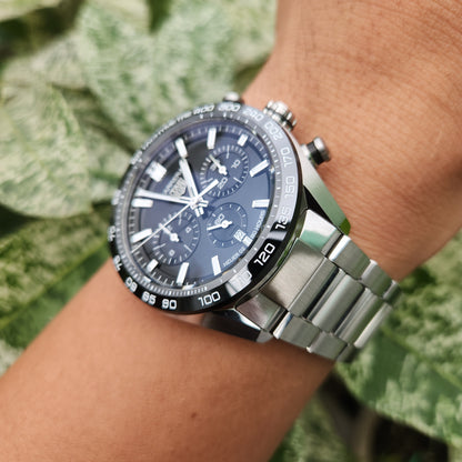 Tag Heuer Carrera Heuer 02 Chronograph Ceramic Bezel in Black Dial 44mm - Complete Set