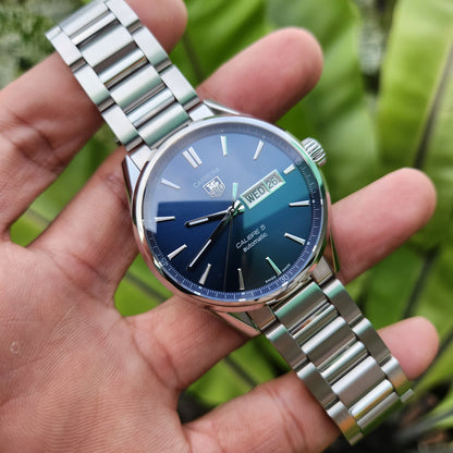 Tag Heuer Carrera Calibre 5 Day-Date Blue Dial 41mm