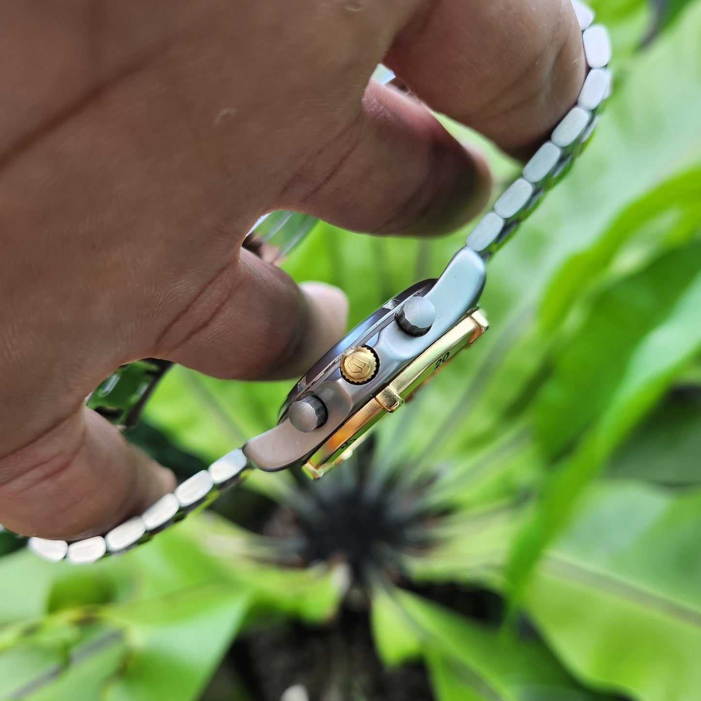 Tag Heuer Professional Chronograph Vintage Two-Tone 38mm Black Dial