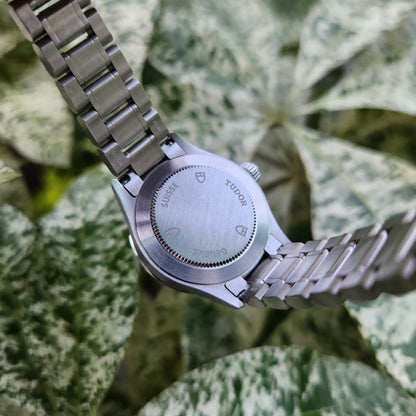 Tudor Style Ladies Fluted Bezel Gold Indeces in Silver Dial 28mm - Complete Set