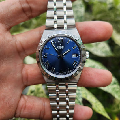 Tudor Royal Chronometer 38mm Sunray Blue Dial - Complete Set