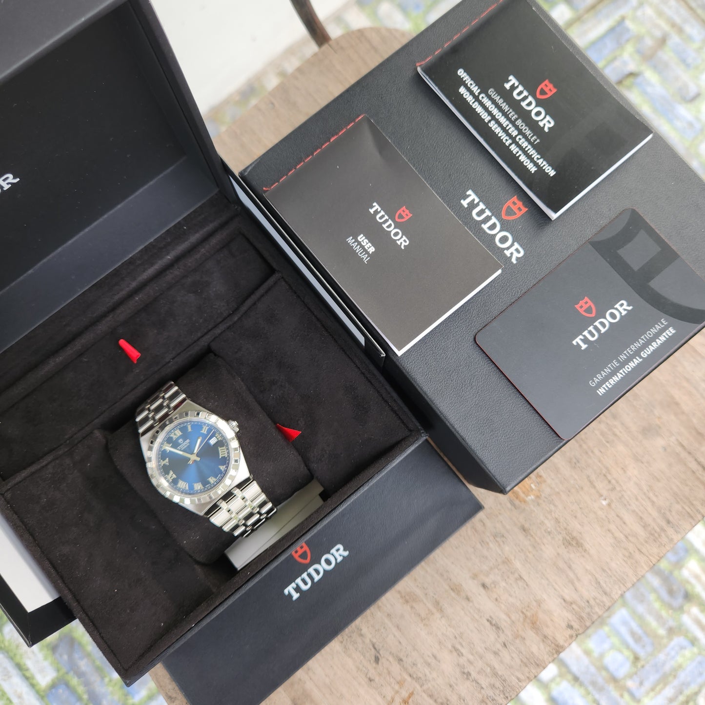 Tudor Royal Chronometer 38mm Sunray Blue Dial - Complete Set