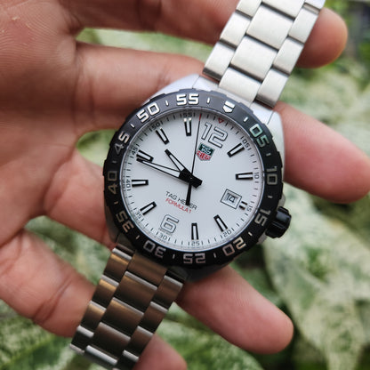 Tag Heuer F1 Black PVD bezel in White Dial 41mm - Complete Set