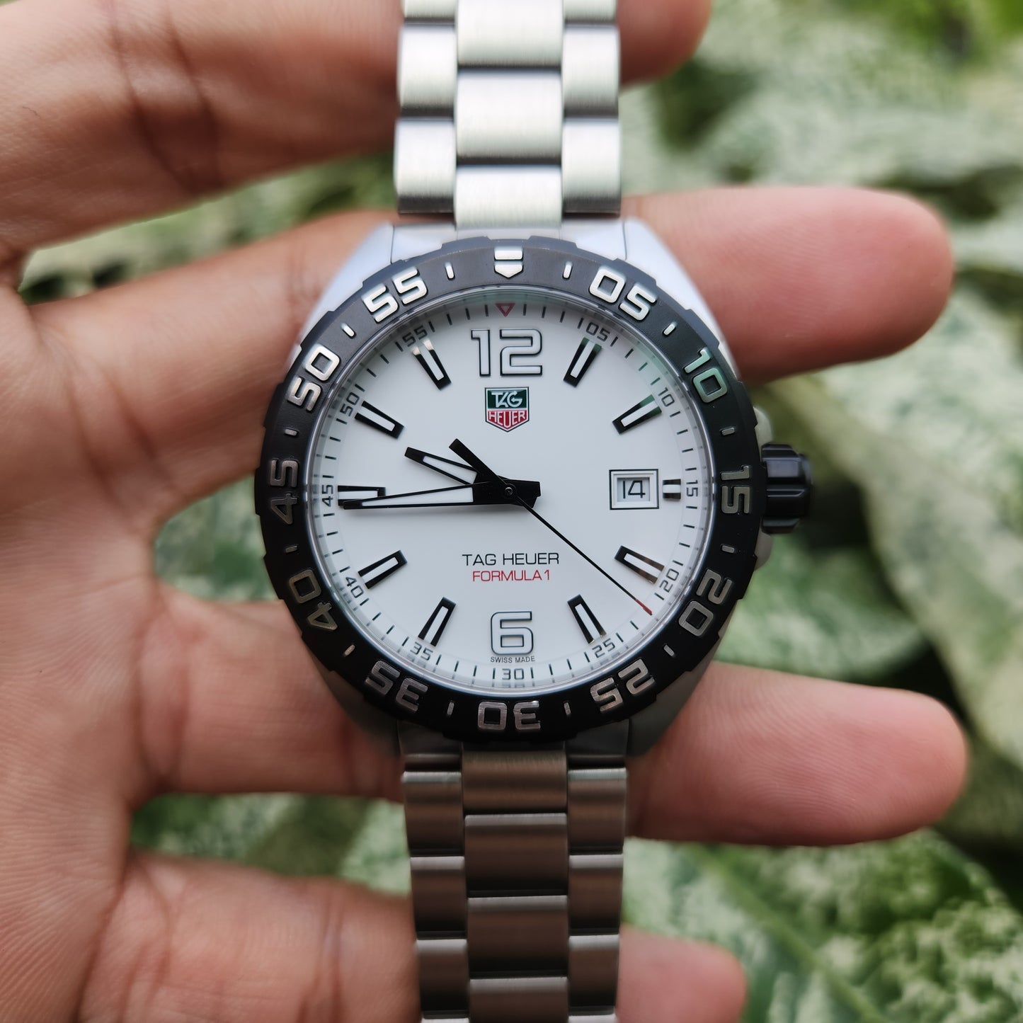 Tag Heuer F1 Black PVD bezel in White Dial 41mm - Complete Set