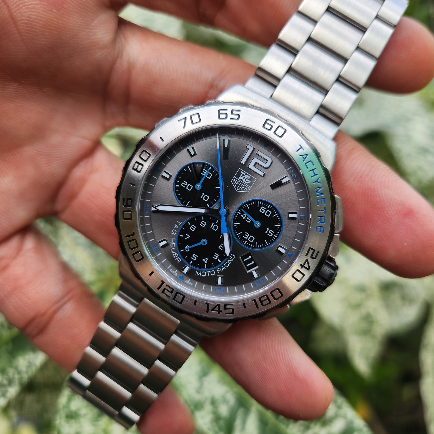 Tag Heuer F1 Chronograph FIM Moto Racing Edition Anthracite Grey Dial 42mm - Complete Set