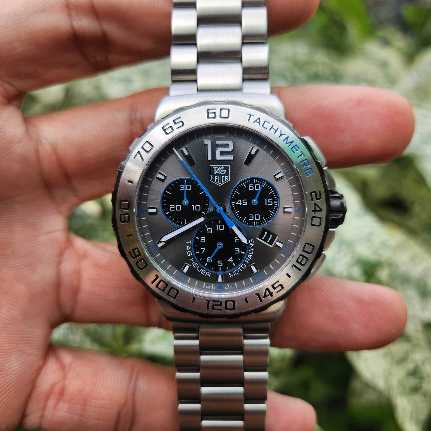 Tag Heuer F1 Chronograph FIM Moto Racing Edition Anthracite Grey Dial 42mm - Complete Set