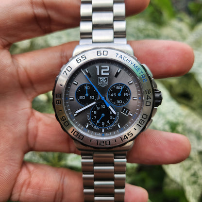 Tag Heuer F1 Chronograph FIM Moto Racing Edition Anthracite Grey Dial 42mm - Complete Set