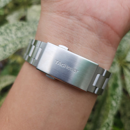 Tag Heuer Aquaracer Alarm Steel Bezel in Black Striped Dial 39mm