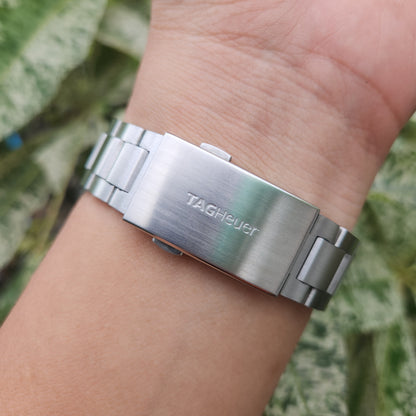 Tag Heuer Aquaracer Calibre 5 Steel Bezel in Lacquered Grey Striped Dial 41mm