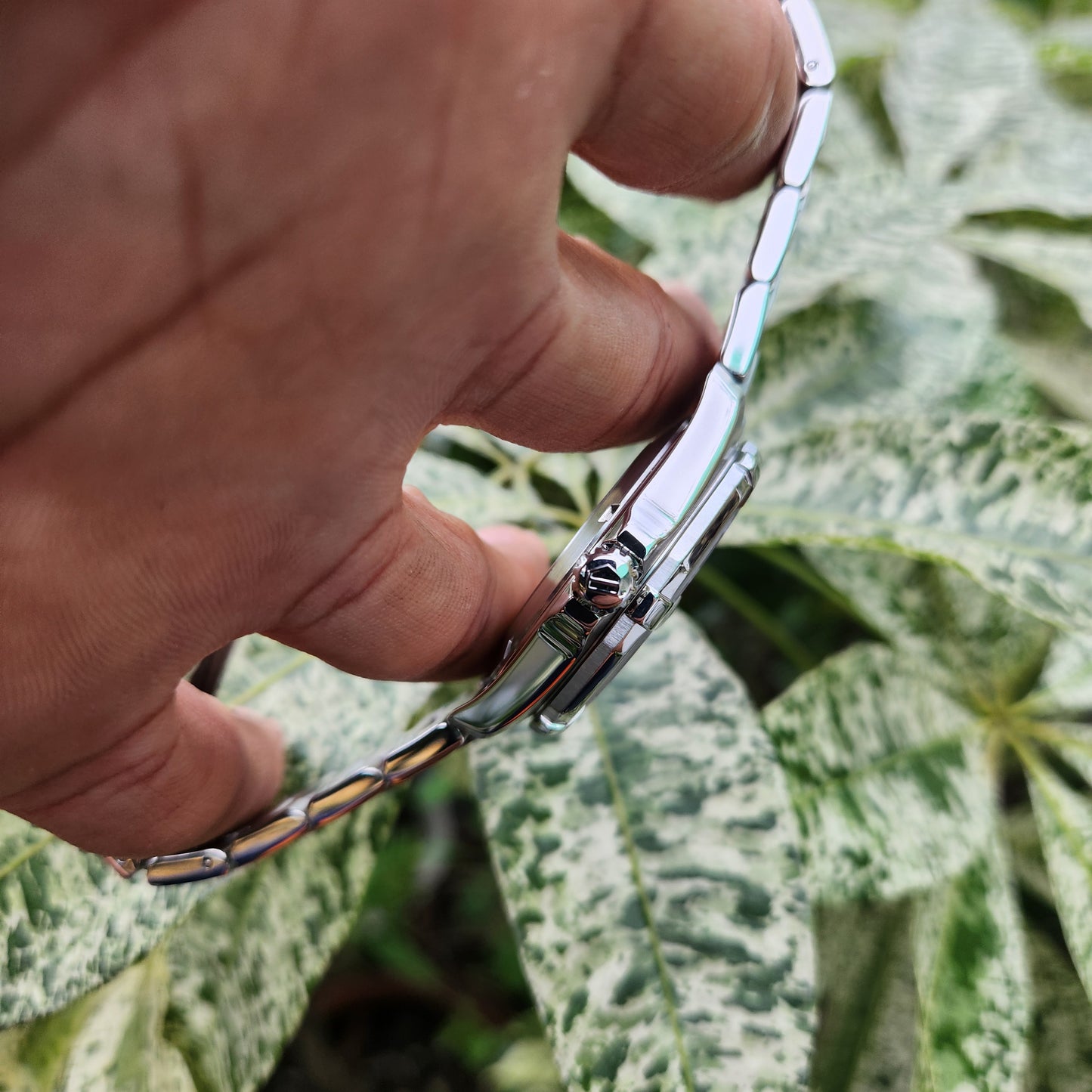 Tag Heuer Aquaracer Calibre 5 Steel Bezel in Lacquered Grey Striped Dial 41mm