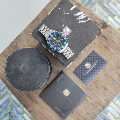 Tag Heuer F1 Chronograph Blue Dial 38mm - Complete Set