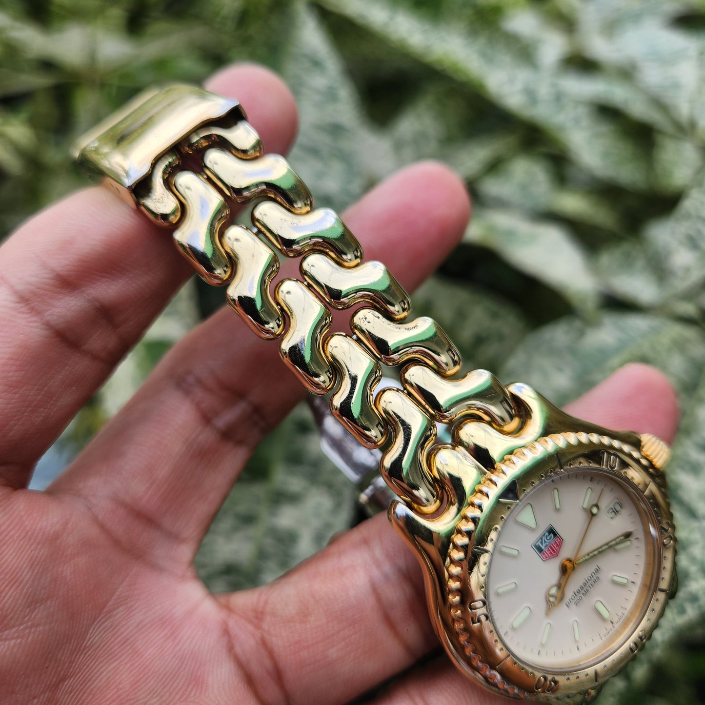 Tag Heuer Ladies S/EL Professional Gold Tone 38mm - Ivory Dial