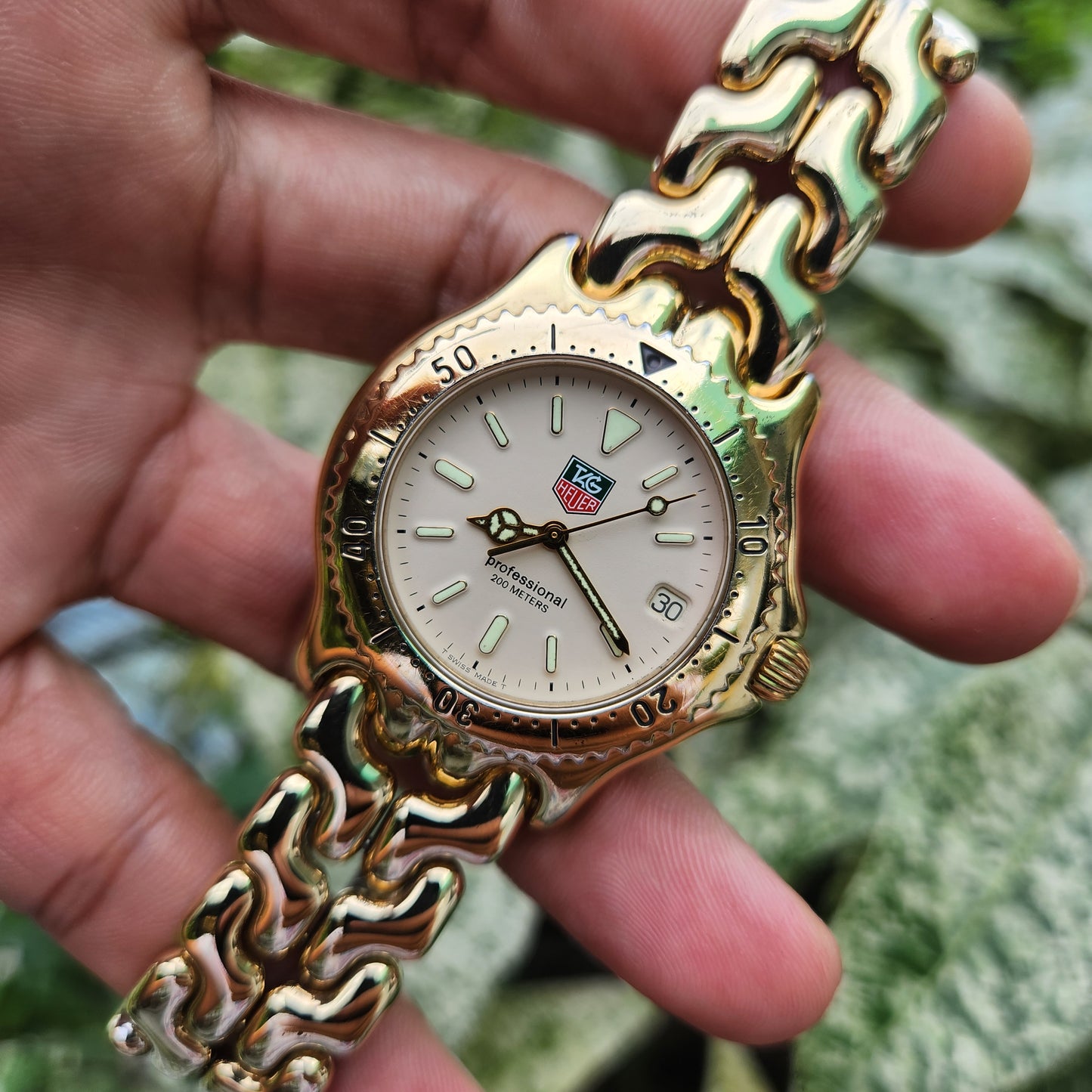 Tag Heuer Ladies S/EL Professional Gold Tone 38mm - Ivory Dial