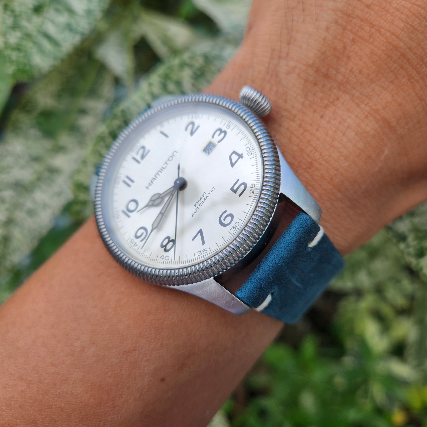 Hamilton Khaki Field Pioneer Powermatic 80 in Silver Dial 45mm - Complete Set