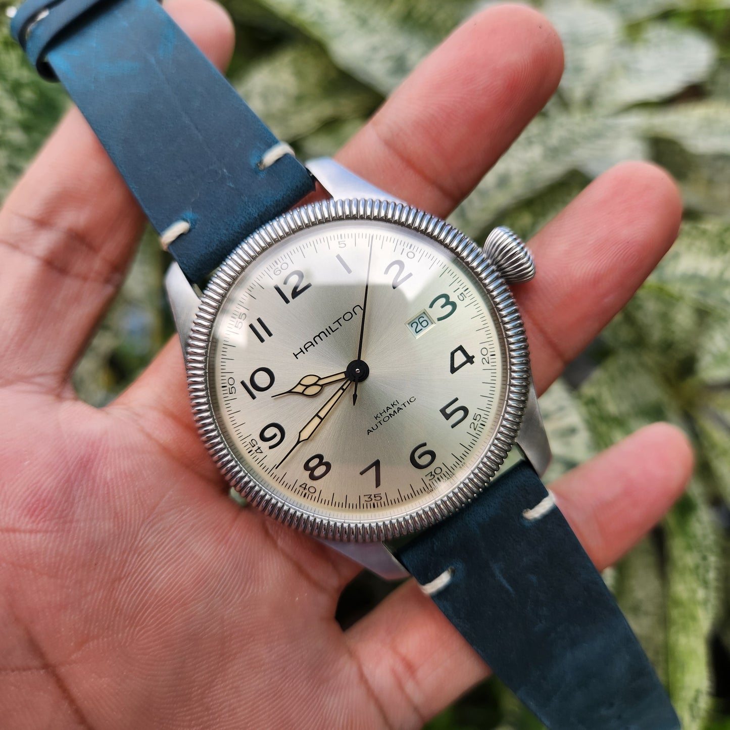 Hamilton Khaki Field Pioneer Powermatic 80 in Silver Dial 45mm - Complete Set