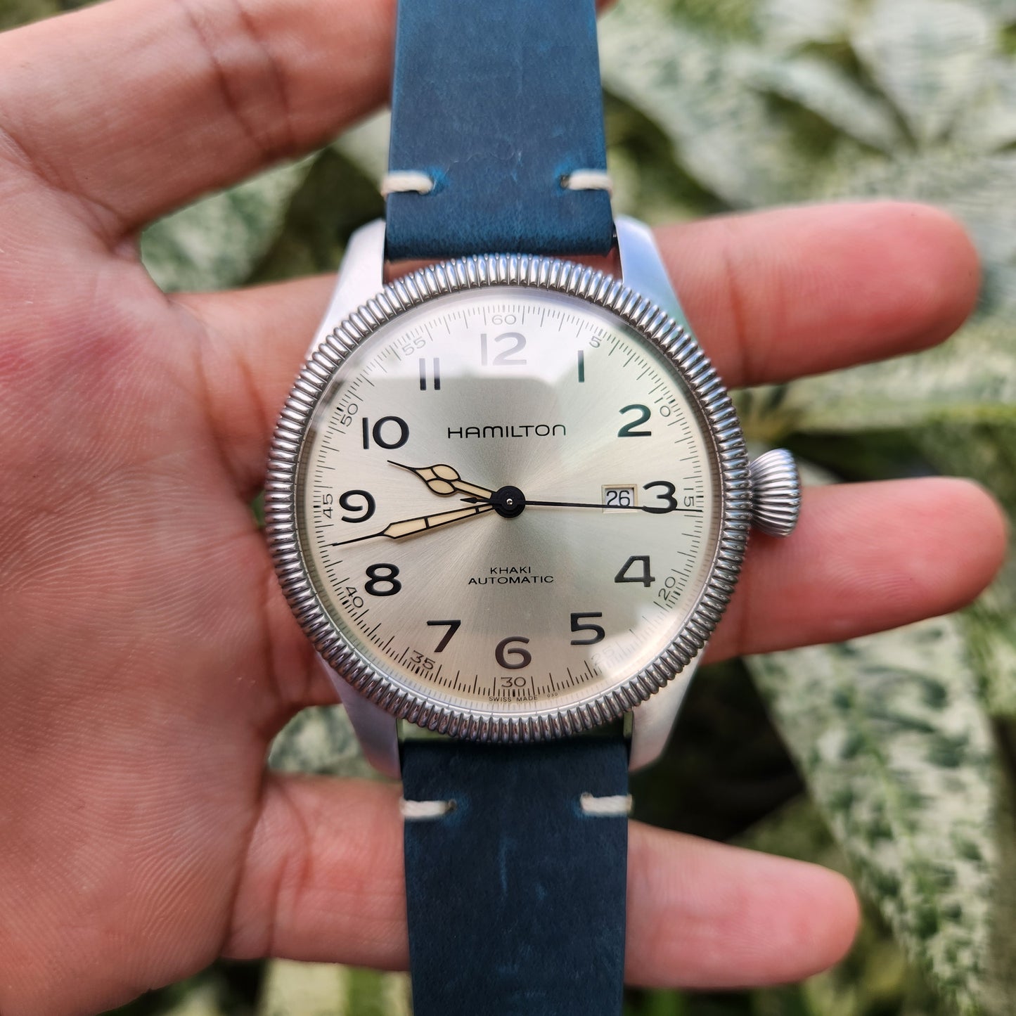 Hamilton Khaki Field Pioneer Powermatic 80 in Silver Dial 45mm - Complete Set