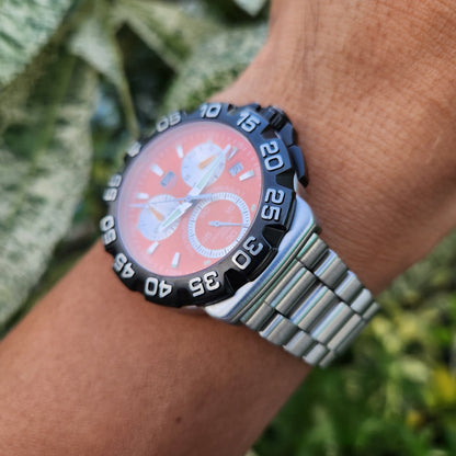 Tag Heuer F1 Chronograph Alonso 41mm Orange Dial