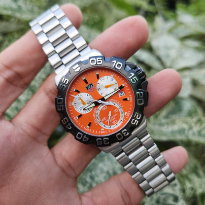 Tag Heuer F1 Chronograph Alonso 41mm Orange Dial
