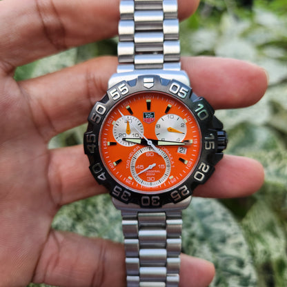 Tag Heuer F1 Chronograph Alonso 41mm Orange Dial