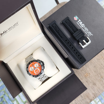 Tag Heuer F1 Chronograph Alonso 41mm Orange Dial