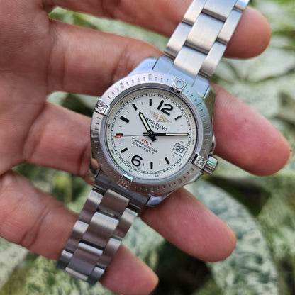 Breitling Colt Lady Chronometer Stratus Silver Dial 33mm - Complete Set