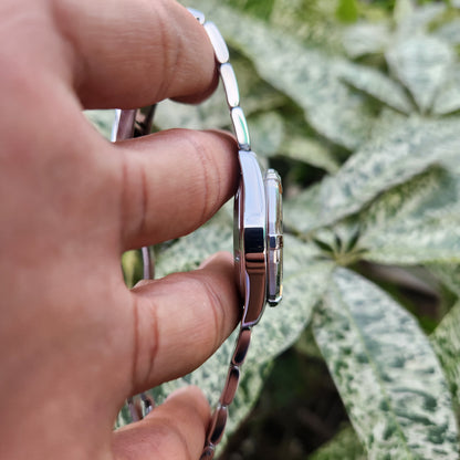 Tag Heuer Ladies Aquaracer Two-Tone Solid Gold 18k Bezel in Mother of Pearl White Dial with Diamonds 32mm