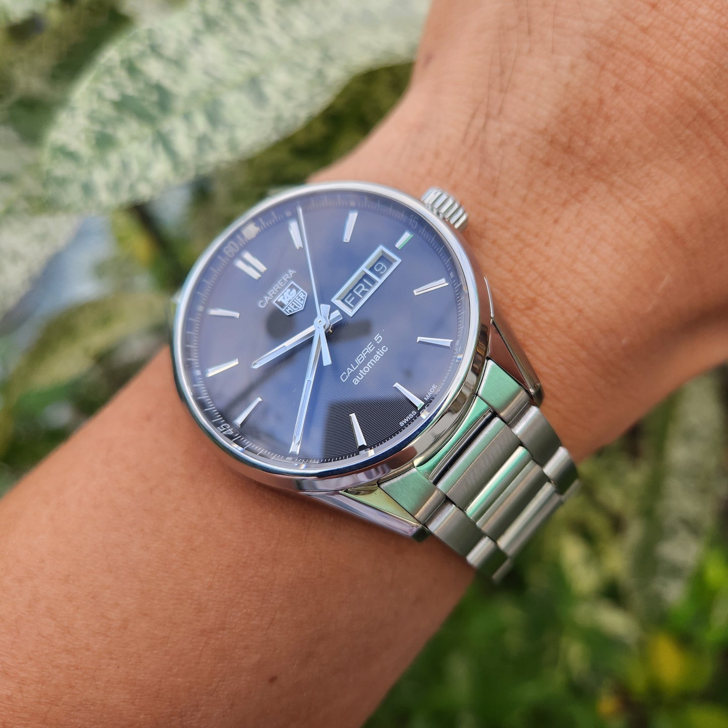 Tag Heuer Carrera Calibre 5 Day-Date Black Dial 41mm