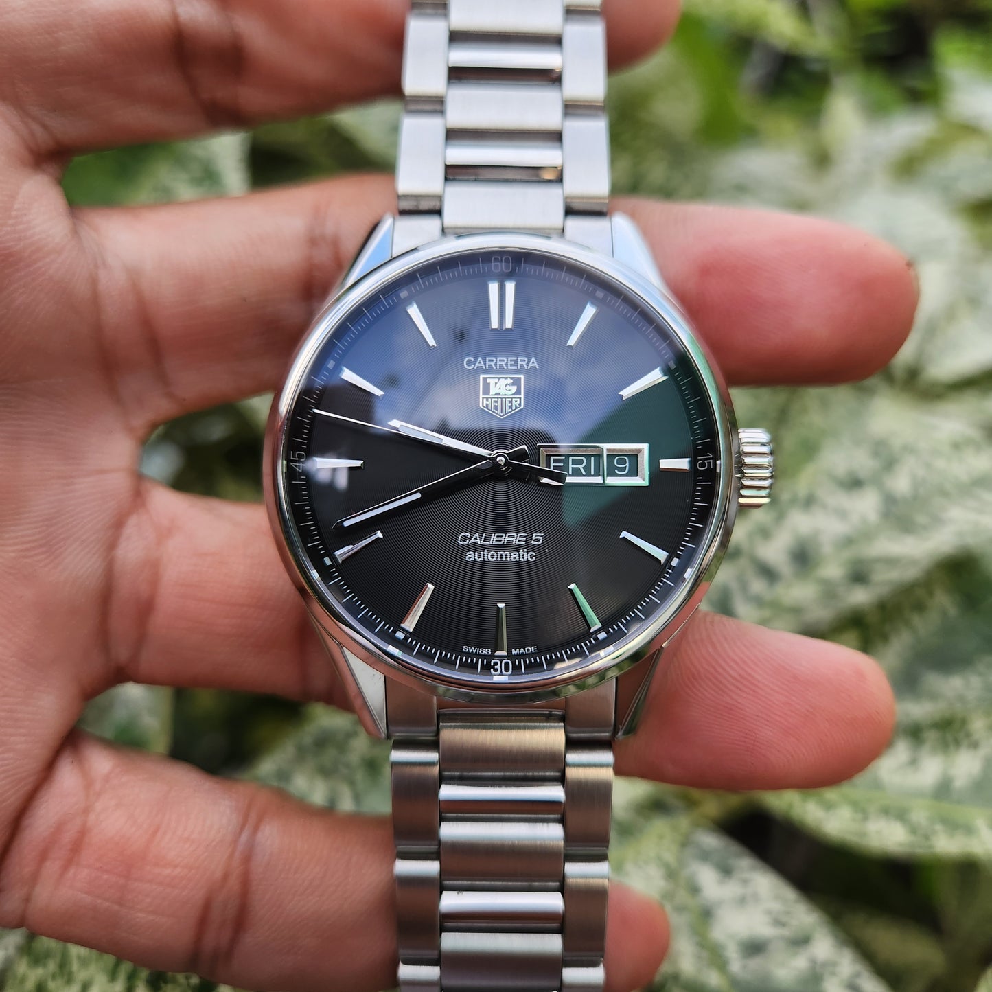 Tag Heuer Carrera Calibre 5 Day-Date Black Dial 41mm