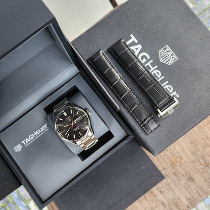 Tag Heuer Carrera Calibre 5 Day-Date Black Dial 41mm