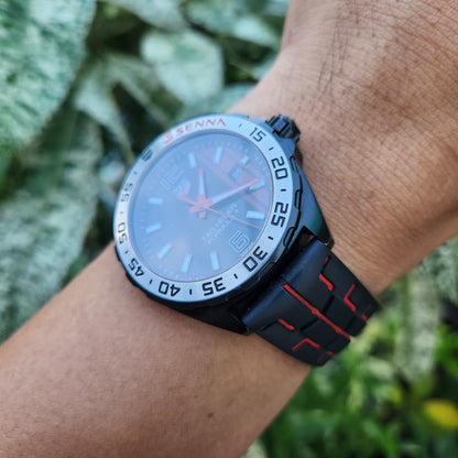 Tag Heuer F1 Ayrton Senna Special Edition PVD Black Dial 43mm - Complete Set