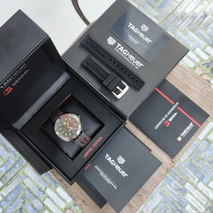 Tag Heuer F1 Ayrton Senna Special Edition PVD Black Dial 43mm - Complete Set