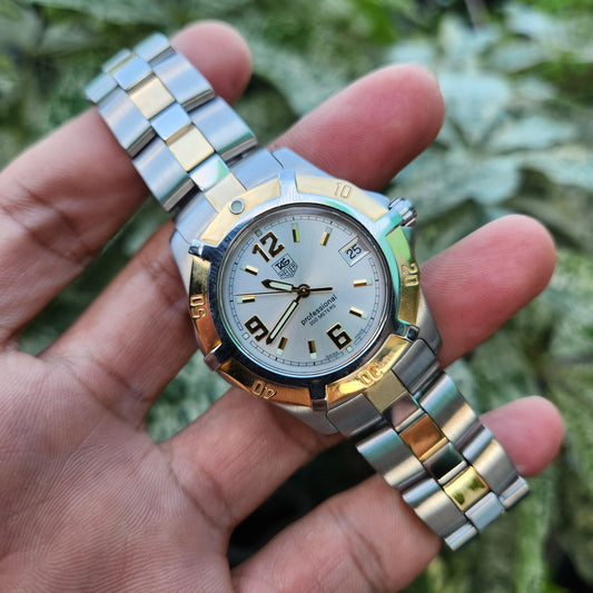 Tag Heuer Exclusive Two-Tone 18k Gold Accents in Silver Dial 38mm