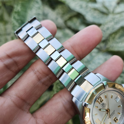 Tag Heuer Exclusive Two-Tone 18k Gold Accents in Silver Dial 38mm