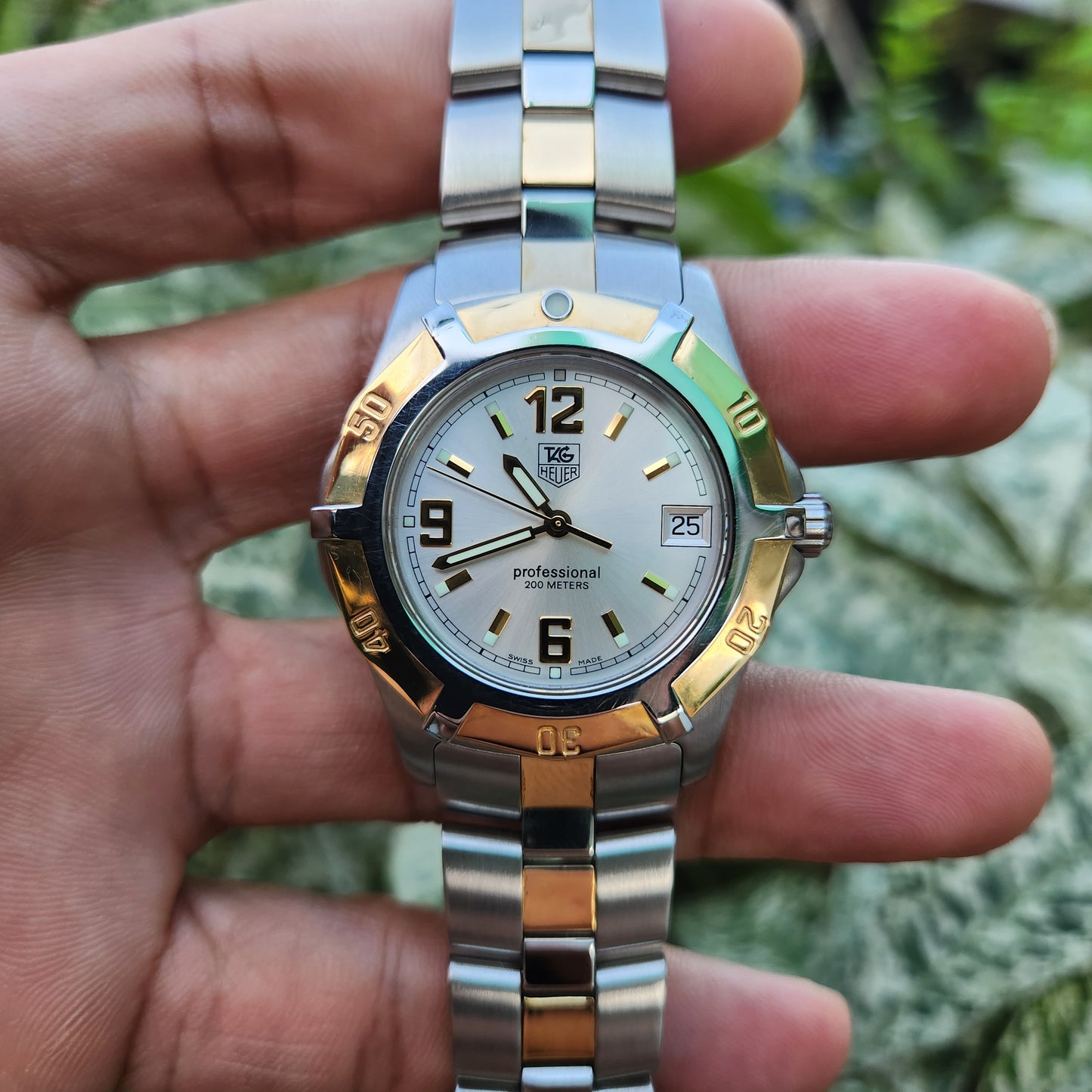 Tag Heuer Exclusive Two-Tone 18k Gold Accents in Silver Dial 38mm