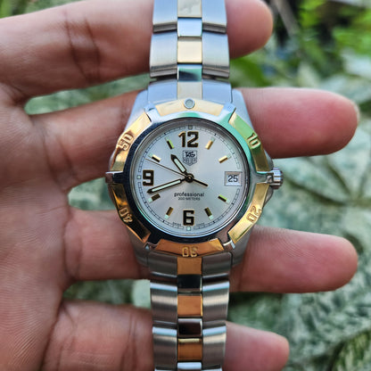 Tag Heuer Exclusive Two-Tone 18k Gold Accents in Silver Dial 38mm