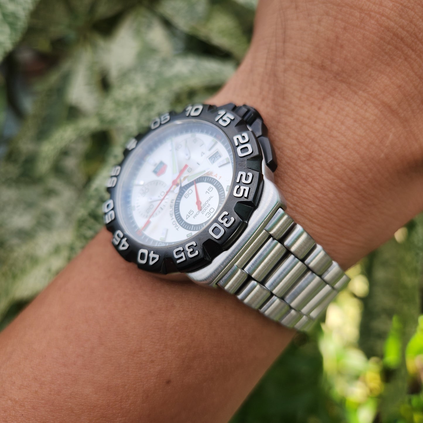 Tag Heuer F1 Chronograph Alonso Silver Dial 41mm