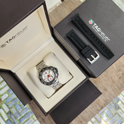 Tag Heuer F1 Chronograph Alonso Silver Dial 41mm