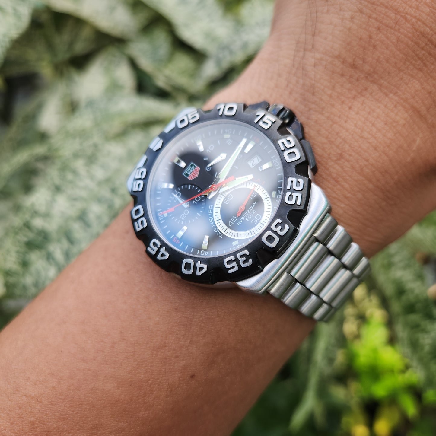 Tag Heuer F1 Chronograph Alonso Black Dial 41mm