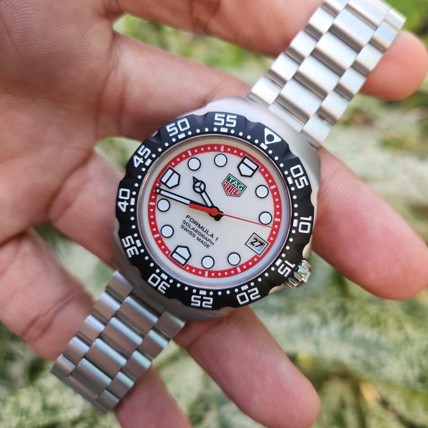 Tag Heuer F1 SolarGraph White Dial 38mm - Complete Set (Brand New)