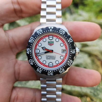 Tag Heuer F1 SolarGraph White Dial 38mm - Complete Set (Brand New)