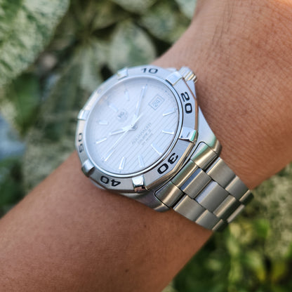 Tag Heuer Aquaracer Calibre 5 White/Silver Dial 41mm