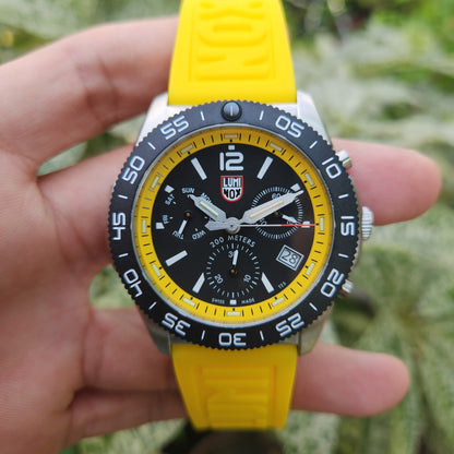 Luminox Pacific Diver Carbonox Chronograph 44mm Yellow Accent Dial - Complete Set (Brand New)