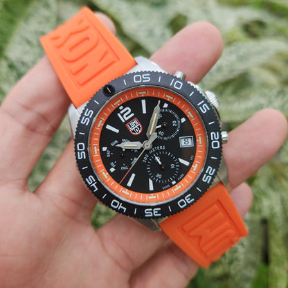Luminox Pacific Diver Carbonox Chronograph 44mm Orange Accent Dial - Complete Set (Brand New)