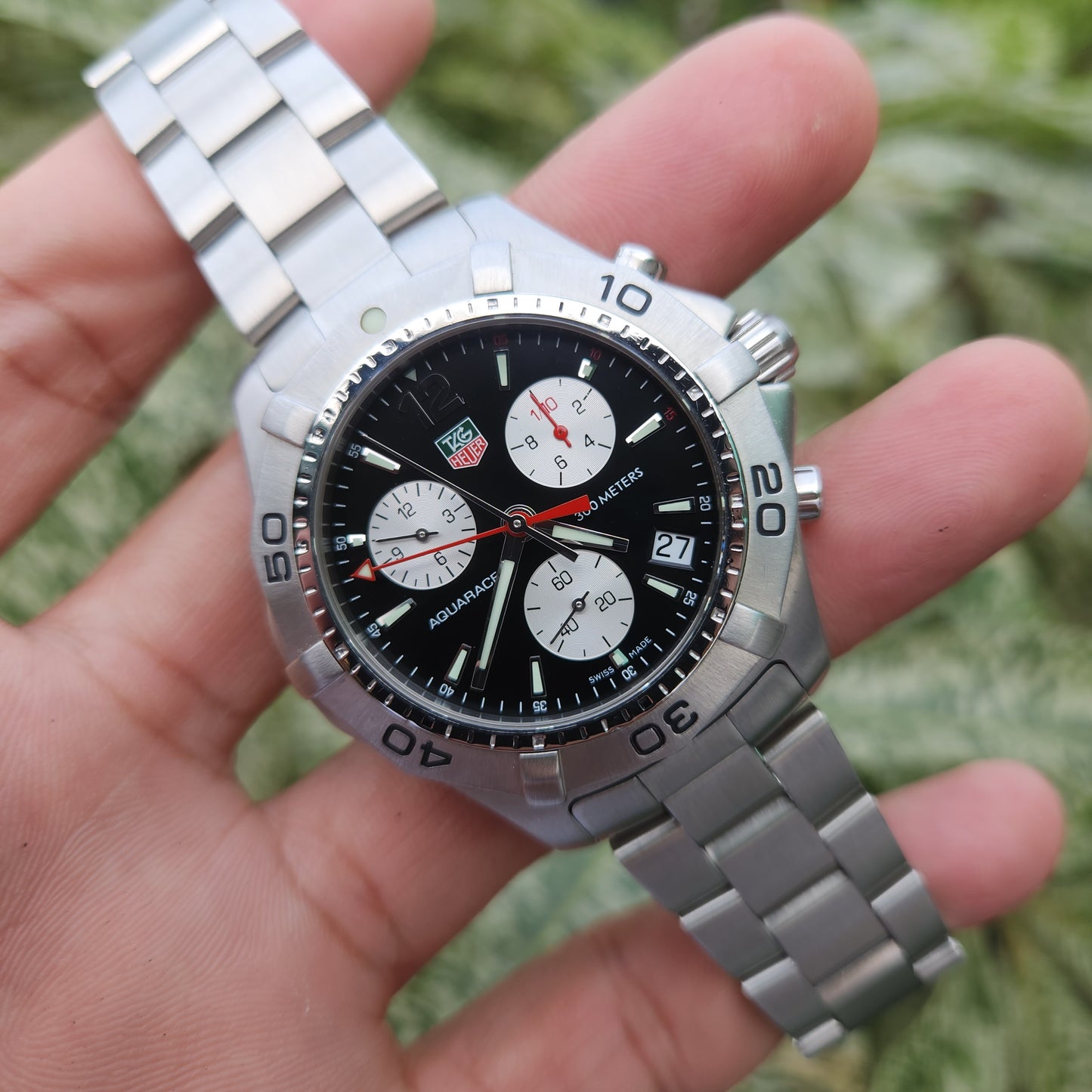 Tag Heuer Aquaracer Chronograph Black Dial 41mm