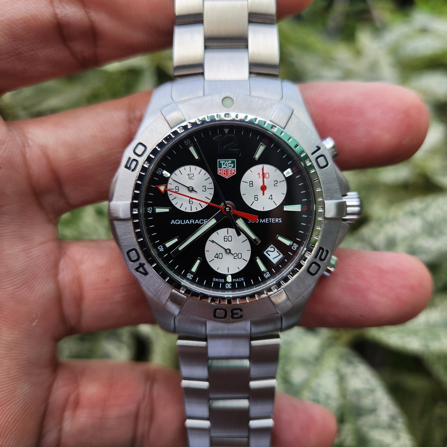 Tag Heuer Aquaracer Chronograph Black Dial 41mm