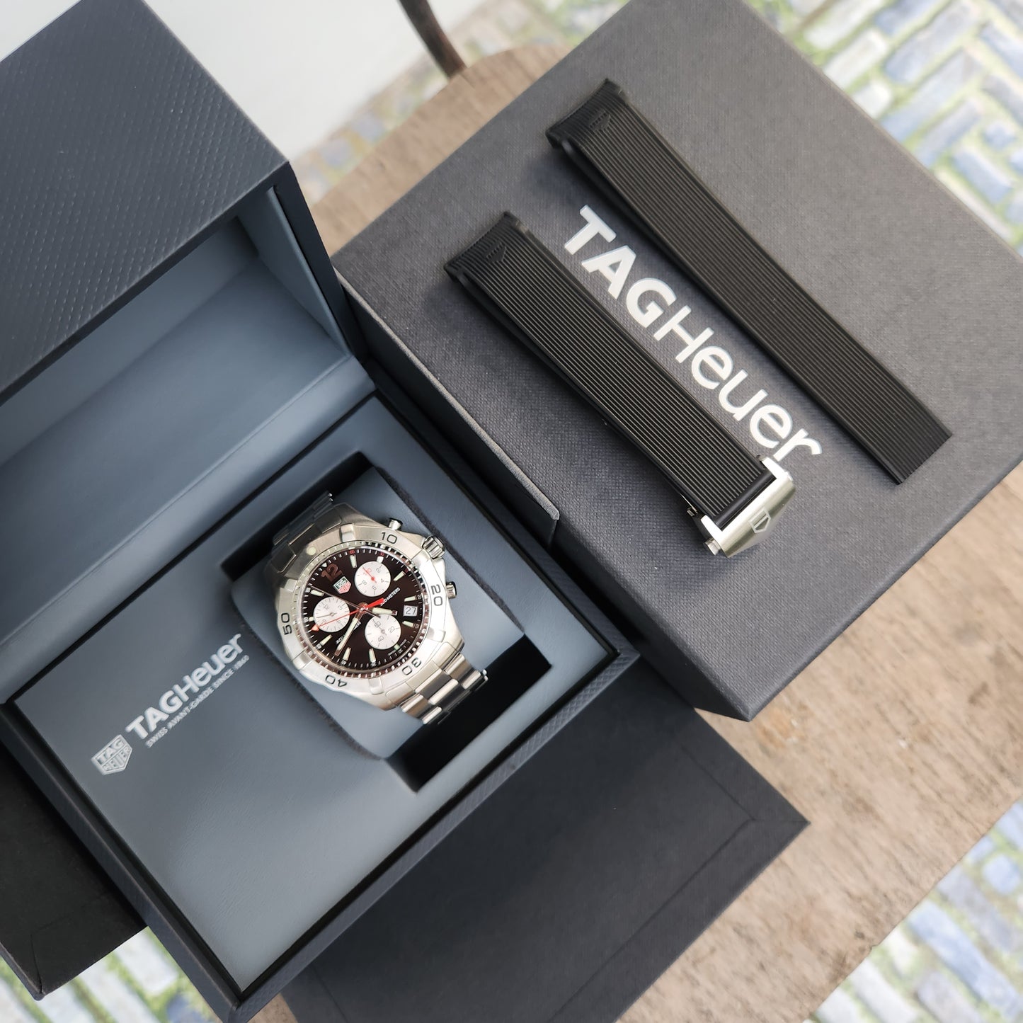 Tag Heuer Aquaracer Chronograph Black Dial 41mm