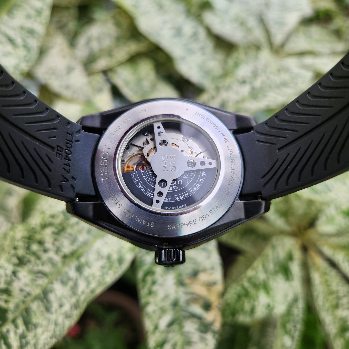 Tissot PRS 516 Powermatic 80 PVD Black Carbon Bezel and Dial 42mm