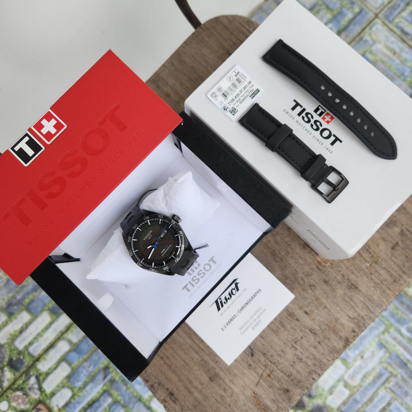 Tissot PRS 516 Powermatic 80 PVD Black Carbon Bezel and Dial 42mm